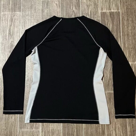 Alo Coolfit Shirt Womens 2XL Black Gray Long Sleeve Yoga Gym - Picture 4 of 4